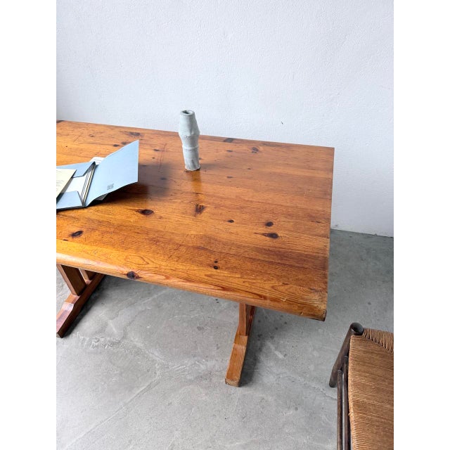 Vintage Dining Table in Pine, 1960s For Sale - Image 11 of 18
