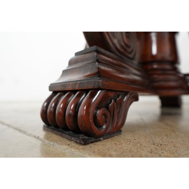 Round Traditional Pedestal Dining Table For Sale - Image 11 of 14