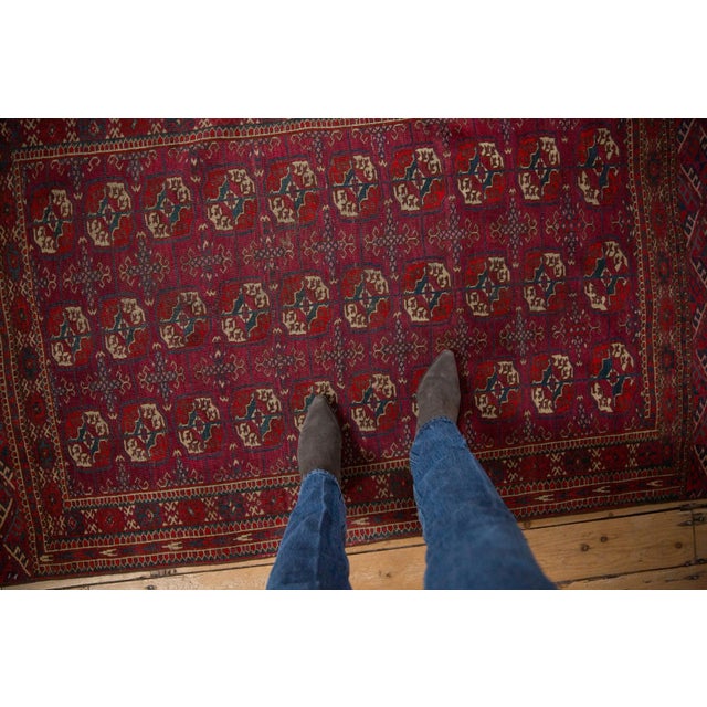 Traditional Vintage Tekke Rug - 3'6" X 5'9" For Sale - Image 3 of 11