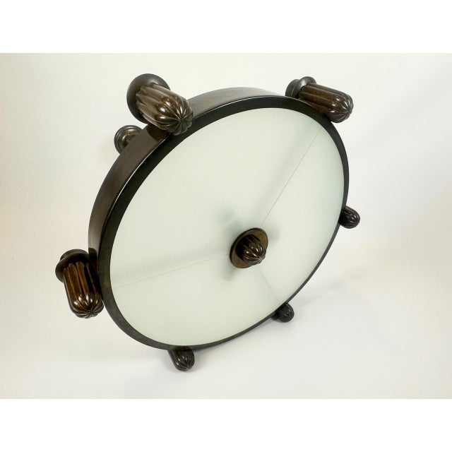 Metal Arts and Crafts Bronze 6-Arm Chandelier, 1910s For Sale - Image 7 of 16