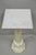 Classical Roman Vintage Italian Classical Carved Marble Column Form Square Top Pedestal Stand For Sale - Image 3 of 13