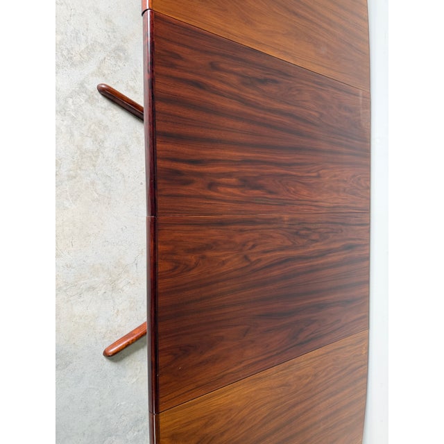 Mid Century Modern Danish Rosewood Dining Table by Rasmus, Made in Denmark For Sale - Image 9 of 18