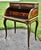 Antique French Walnut Desk Burl Brass Inlay Cylinder Roll Style Bureau Ormolu For Sale - Image 13 of 16