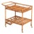 Vintage Italian Rattan and Wicker Serving Bar Cart by Franco Albini, Italy, 1960s For Sale