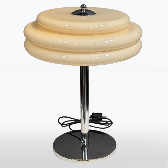 Art Deco Chrome Table Lamp, 1930s For Sale - Image 6 of 6