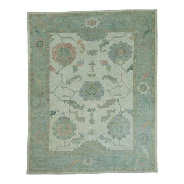 Turkish Oushak Rug 13'1" x 16'5" #19510 For Sale