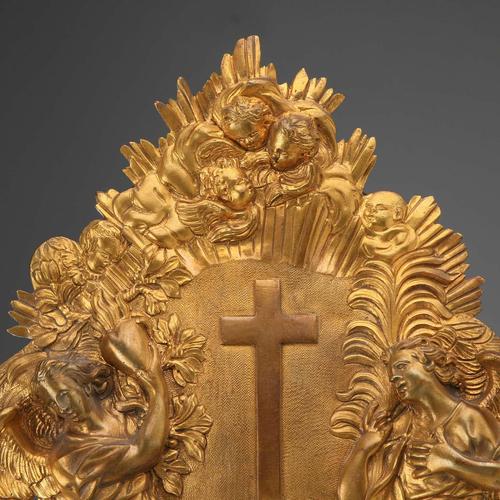 Gilded Bronze Holy Water Stoup For Sale - Image 5 of 8