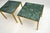 Vintage French Brass Side Tables with Marble Tops, 1970, Set of 2 For Sale - Image 6 of 8