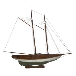 Yacht Model of the Schooner Yacht Wanderer For Sale