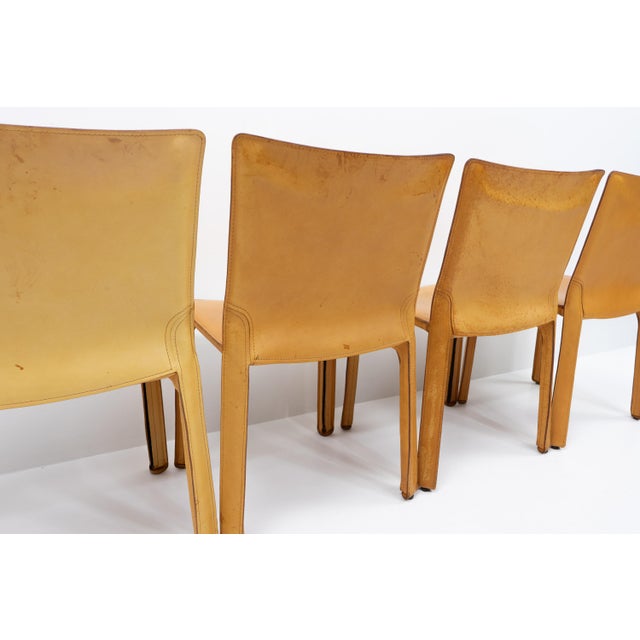 Cab 412 Chairs by Mario Bellini for Cassina, 1990s, Set of 4 For Sale - Image 10 of 15