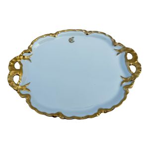 French Haviland China Serving Platter - Gilt Edge With "C" Monogram