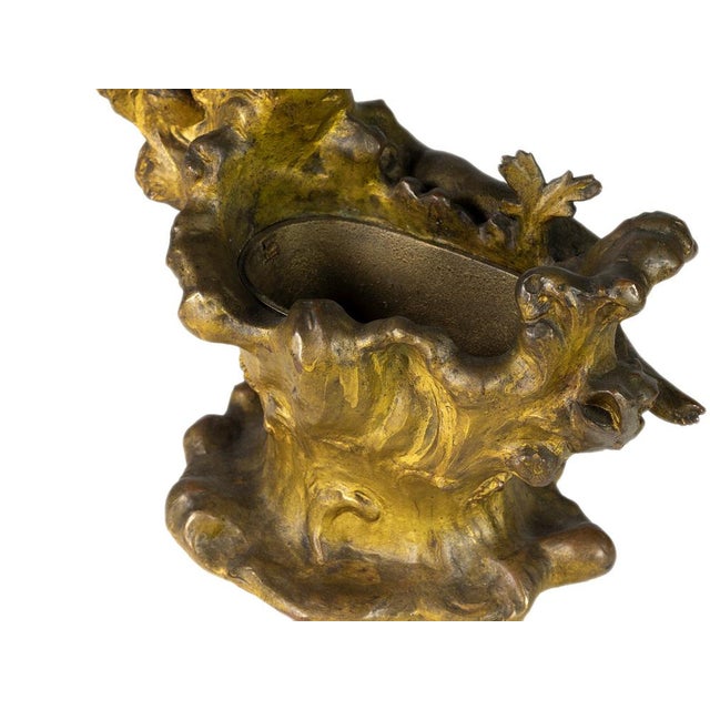 Art Nouveau Vase with Woman Sculpture, 20th Century For Sale - Image 4 of 6