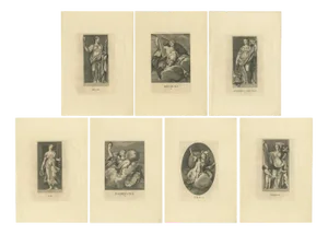 Von Prenner, Various Personifications, 1748, Paper, Set of 7