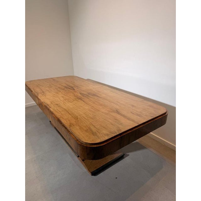 Art Deco Table with Glass Top For Sale - Image 4 of 10