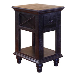 Greenview Charcoal Side Table For Sale