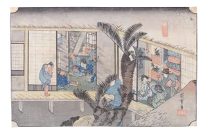 Utagawa Hiroshige, Akasaka, Woodcut, 1831
