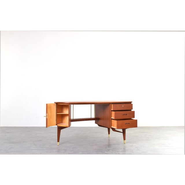 Mid-Century Modern Organic Teak Desk from Sola Møbler, 1960s For Sale - Image 4 of 17
