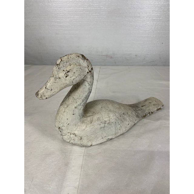 Paper Antique Swan Decoy For Sale - Image 7 of 9