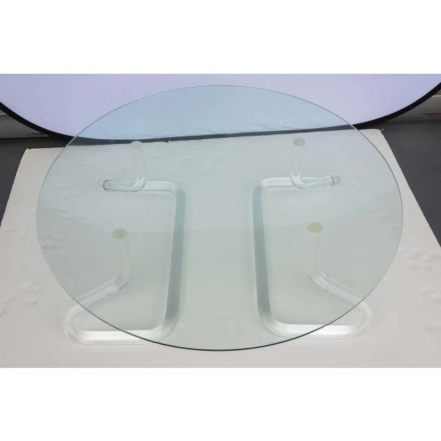 Set of 2 Mid-Century Modern 2000 Series Pipeline Lucite Coffee Table Base by Jeff Messerschmidt , 1970s For Sale In Miami - Image 6 of 9