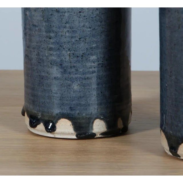 Vintage Vases in Parly Glazed Stoneware by Gunver Bilde Sørensen, 1960s, Set of 3 For Sale - Image 4 of 7