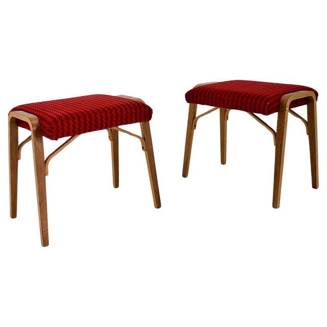 Set of Beech Stools by Ludvik Volak attributed to Drevopodnik Holesov, Czechoslovakia, 1960s For Sale - Image 16 of 16