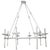 Bespoke Eight Arm Plaster Fixture in the Manner of Giacometti For Sale