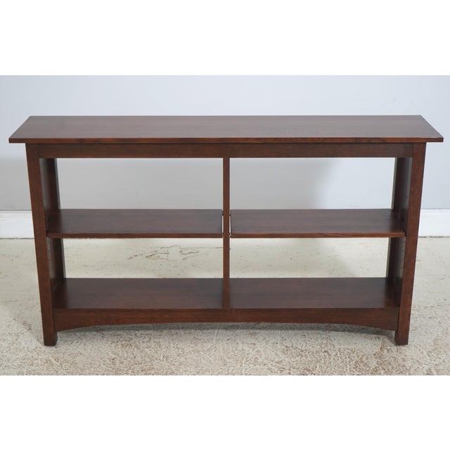 Age: C.2000 Details: Harvey Ellis Collection Adjustable Shelves High Quality Construction Nice Inlay Work Throughout Oak...