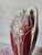 Ceramic Art Nouveau Burgundy Barbotine Vase with Floral Relief, 1900s For Sale - Image 7 of 16