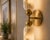 Alabaster Luxury Alabaster Wall Sconce Set of 2, Handcrafted Solid Brass Double Cylinder Wall Sconce, Italian Marble Wall Lamp, Brass Double Light Fixture For Sale - Image 8 of 10