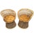 This beautiful pair of vintage wicker barrel‑back chairs brings effortless boho charm and warm, organic texture to any...