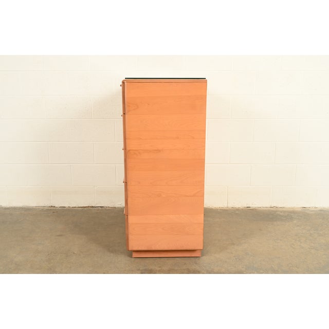 Heywood Wakefield Mid-Century Modern Solid Birch Five-Drawer Highboy Dresser, 1965 For Sale - Image 14 of 18