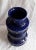 Vintage German Ceramic Vase with Blue Gradient Glaze by Scheurich, 1970s For Sale - Image 3 of 5