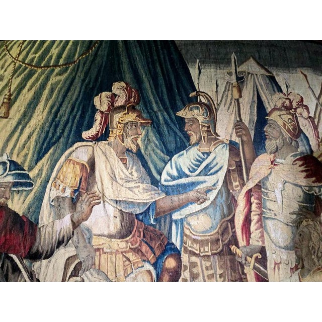17th Century French The Family of Darius Before Alexander Tapestry from Aubusson For Sale - Image 3 of 16