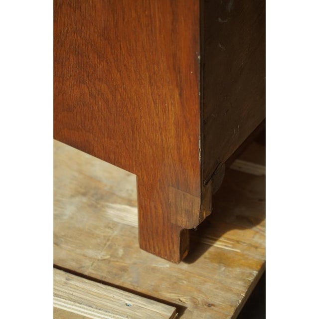 Large Danish Modern Sculptural Oak Sideboard with Paneled Doors, 1950s For Sale - Image 18 of 18