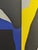 Blue Emmanuel Araujo "Aviero" Contemporary Blue, Yellow & Black Geometric Hard-Edge Abstract Painting, 2018 For Sale - Image 8 of 10