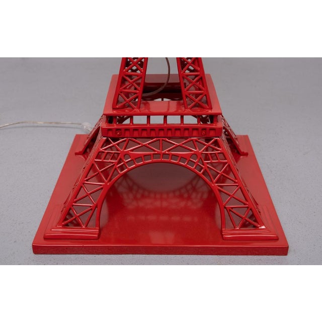 Large Red Eiffel Tower Lamp from Eichholtz, 1990s For Sale - Image 10 of 13
