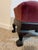 Pink Antique American Empire Classical Mahogany Footstool W/ Pink Velvet For Sale - Image 8 of 10