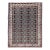Vintage Persian Tabriz Afshan Rug, Handwoven Geometric Caucasian Pattern, Navy & Ivory, 7’ X 10’ For Sale