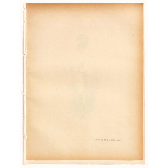 Paper 1893 French Cavalry Lithographs, Firmin Didot - Vallet (Set #4) - Set/Pair For Sale - Image 7 of 7