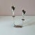 Silver Pair of Mid-Century Danish Silver Plated Calla Lily Candlestick Holders by Hans Jensen For Sale - Image 8 of 9
