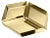 Large Axonometry Polished Brass Cube Tray by Elisa Giovannoni For Sale