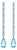 Topaz Long Drop Earrings, Silver, Gold, Pair For Sale