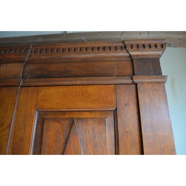 Antique German Oak Cabinet For Sale - Image 5 of 10