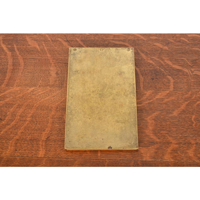 Tiffany Studios New York Adam Bronze Doré Notepad Holder, Circa 1910 For Sale - Image 10 of 11
