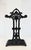 Antique Victorian Black Cast Iron Umbrella & Cane Stand With Removable Drip Tray For Sale - Image 9 of 14
