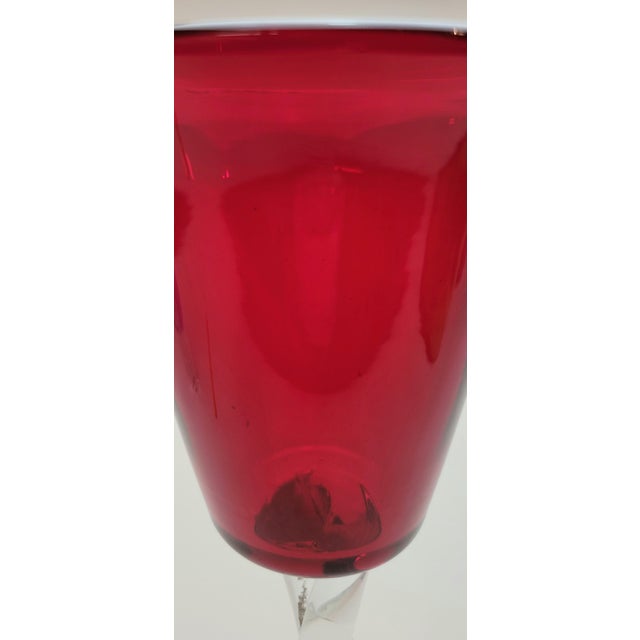 1960s Blenko Regal Chalice Vase For Sale - Image 13 of 16