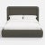 Cloth & Company Stoffer Home x Cloth & Company Marisa Platform Bed in Textured Linen Charcoal - King For Sale - Image 4 of 7
