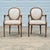 Wood 1990s Century Furniture Louis XVI Oak Open Arm Chairs Fauteuils for Reupholstery, a Pair For Sale - Image 7 of 12