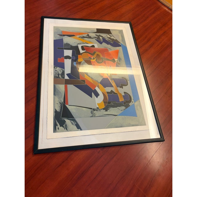 Ugo Nespolo, Abstract Composition, 1992, Serigraph, Framed For Sale - Image 7 of 10