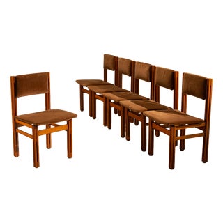 Dining Chairs attributed to Fausto Bontempi, Italy, 1970s, Set of 6 For Sale